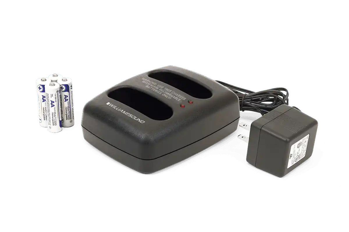 Williams Sound BAT KT6 Charger kit for body-packs, 2-bay Assistive Listening Williams AV