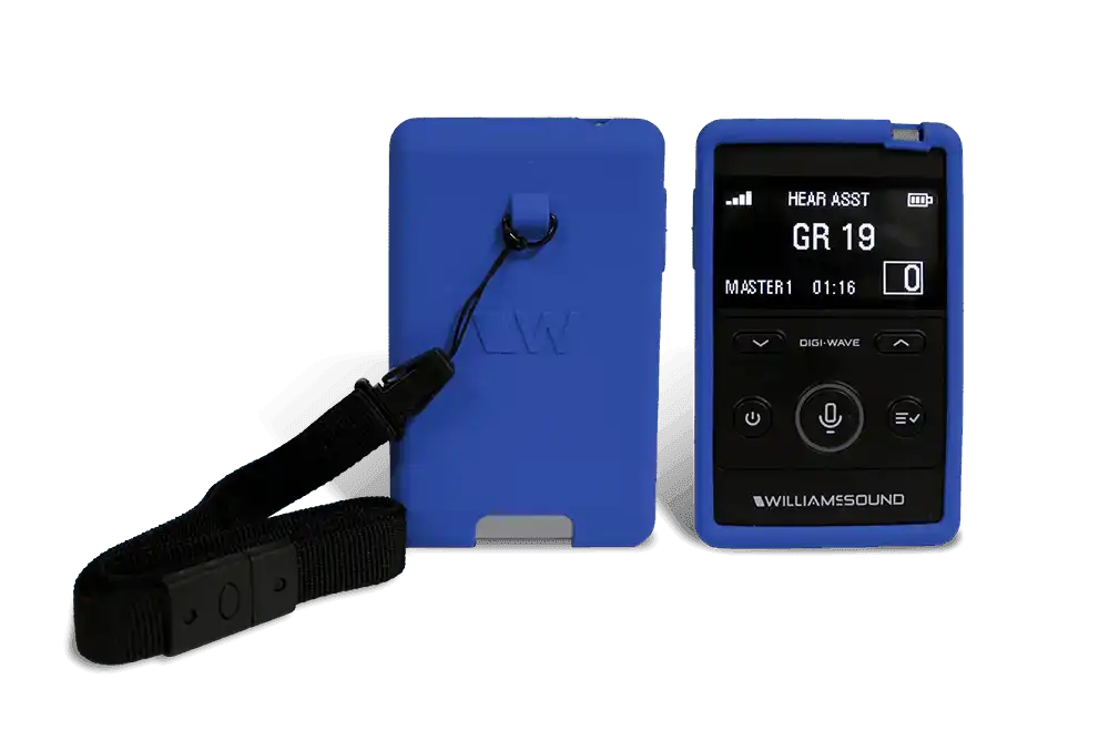 Williams Sound CCS 061 BL – Blue Silicone Skin with Lanyard Assistive Listening Williams AV