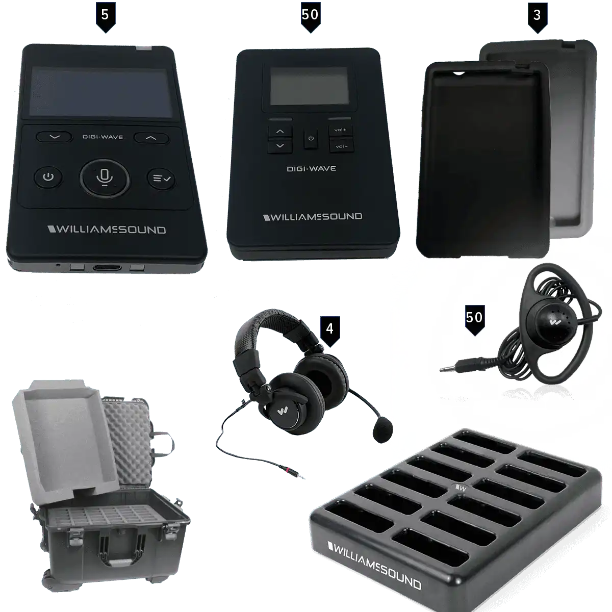 Williams AV DWS INT 5 400 ALK – Digi-Wave 400 Multilingual Conference System Assistive Listening Williams AV