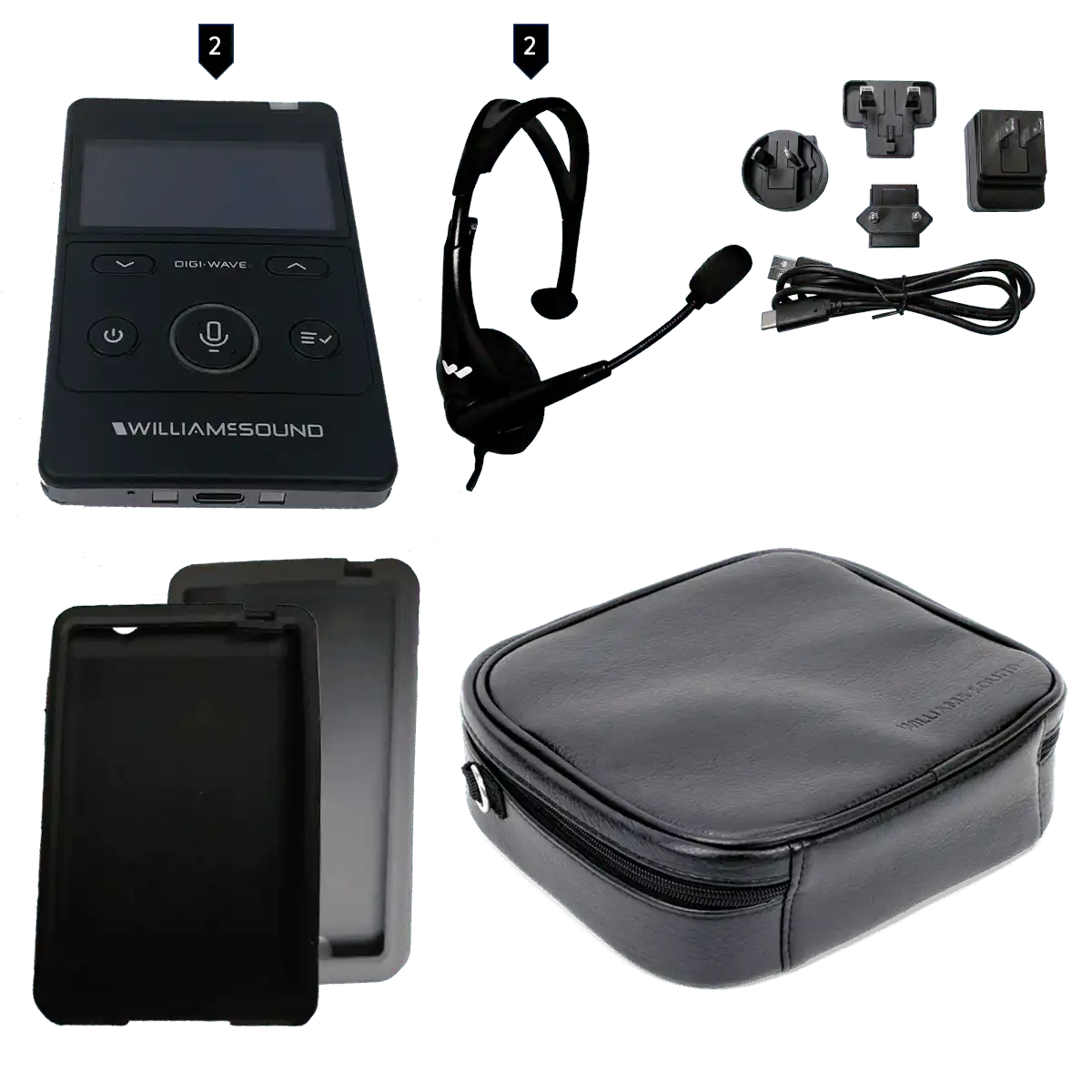 Williams AV DWS PCS 2 400 – Digi-Wave Two-Way Personal Communication System Assistive Listening Williams AV