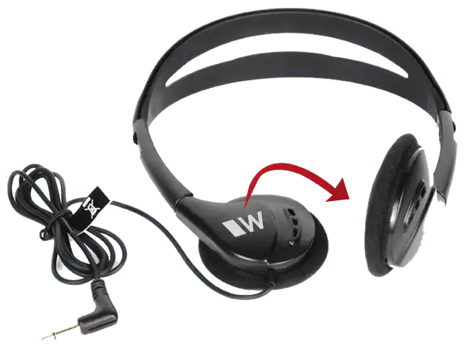 Williams Sound HED 021 Folding Headphones (Mono) Assistive Listening Williams AV