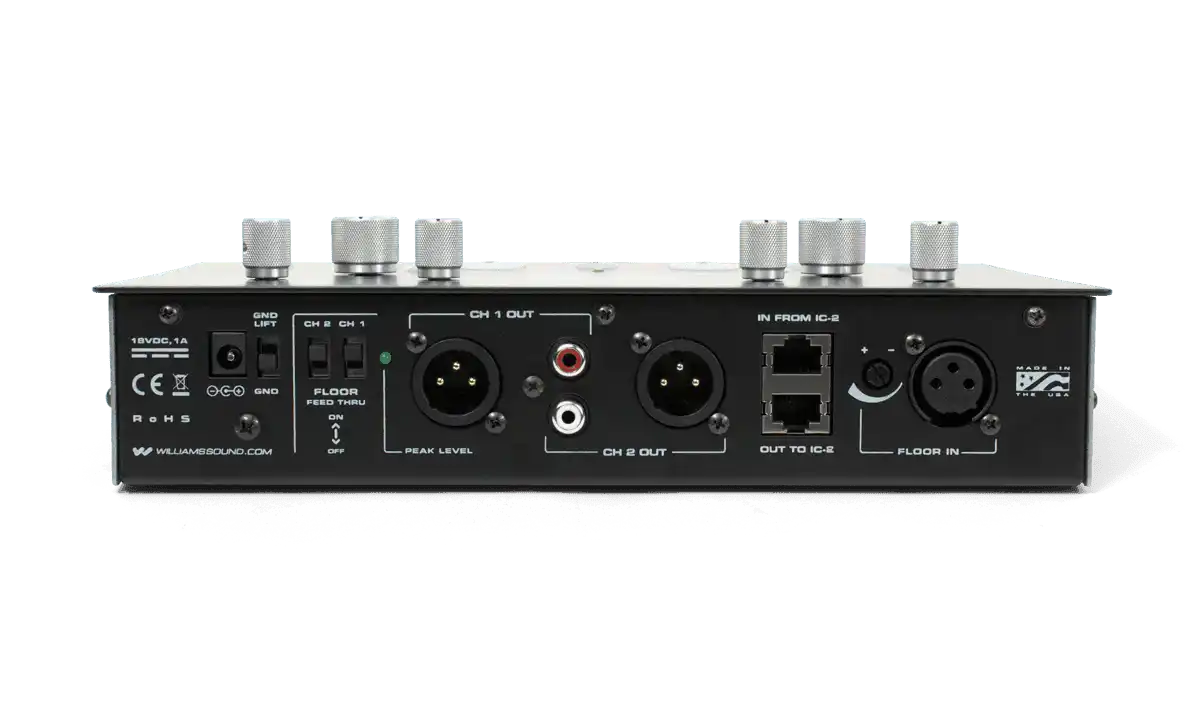 Williams AV IC-2 – Interpreter Control Console for Simultaneous Interpretation Assistive Listening Williams AV