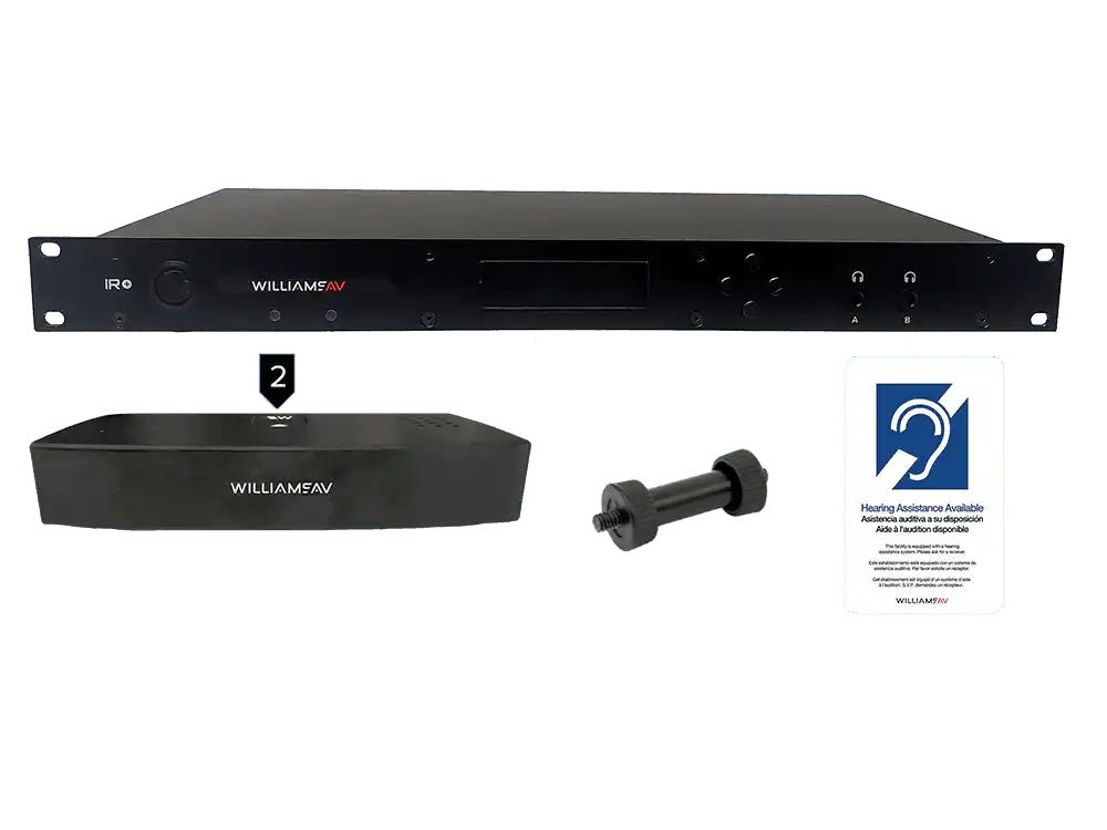 Williams Sound IR ME2 D IR+ Flex with Dante Assistive Listening Williams AV