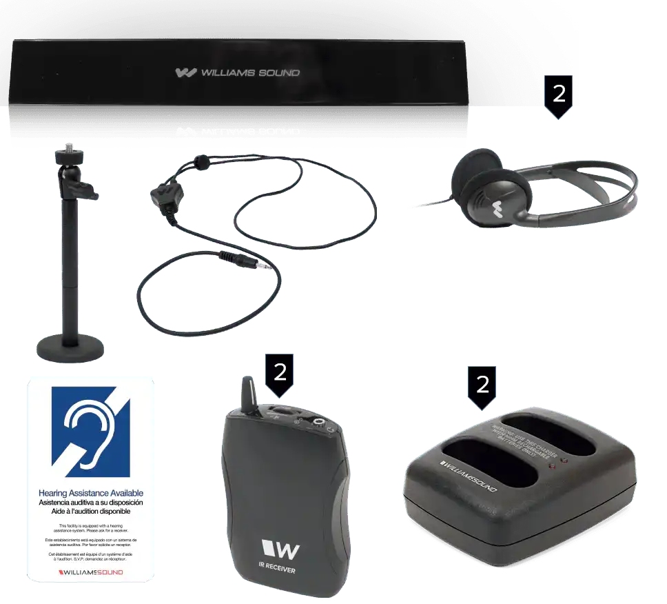 Williams Sound IR SY7 Medium-Area Infrared System w/PoE Assistive Listening Williams AV