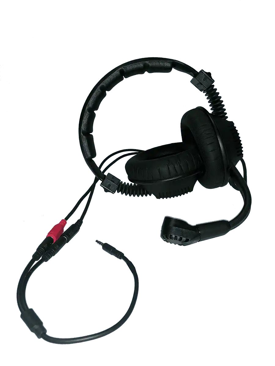 Williams Sound MIC 168 Heavy-duty, Dual-muff Headset Microphone Assistive Listening Williams AV