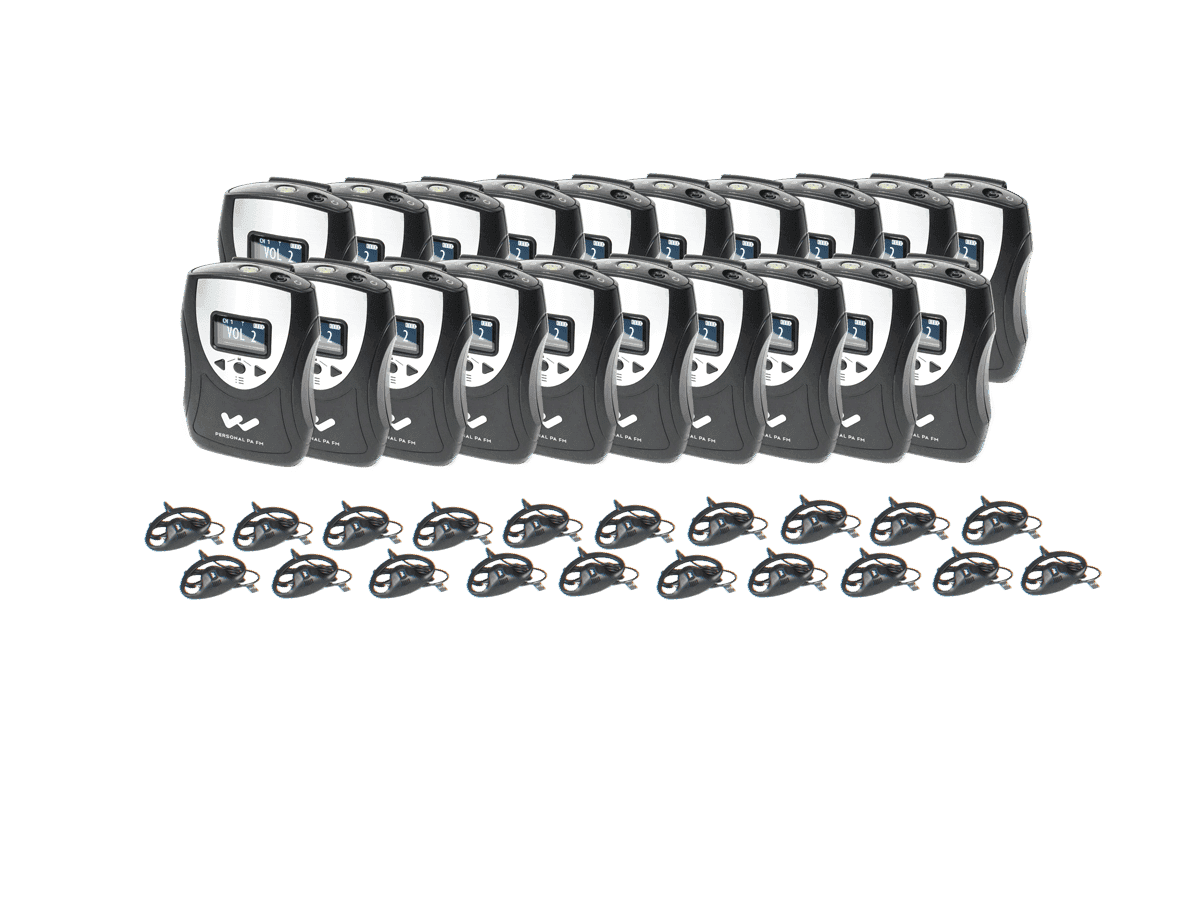 Williams Sound PPA R38-20 20-pack FM R38 Receiver Bundle Assistive Listening Williams AV