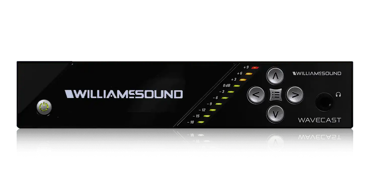 Williams Sound WF T5CD-00 WaveCAST Wi-Fi Audio System With Dante Assistive Listening Williams AV