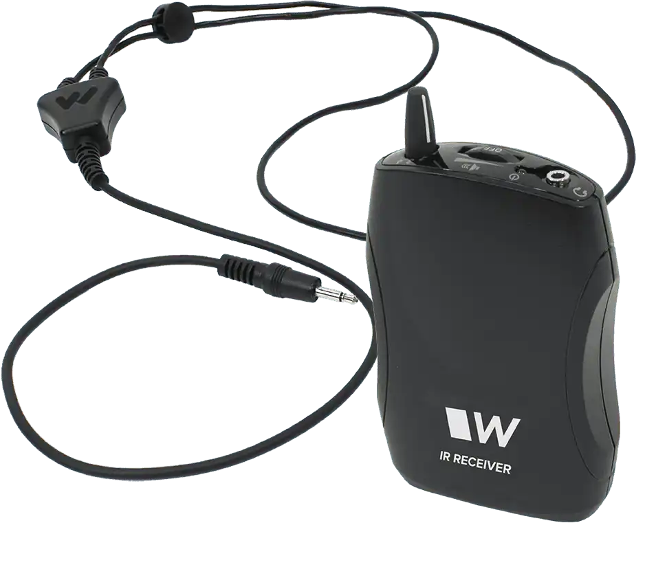 Williams Sound WIR RX22-4N-NKL 4-channel Infrared Receiver with Neckloop Assistive Listening Williams AV