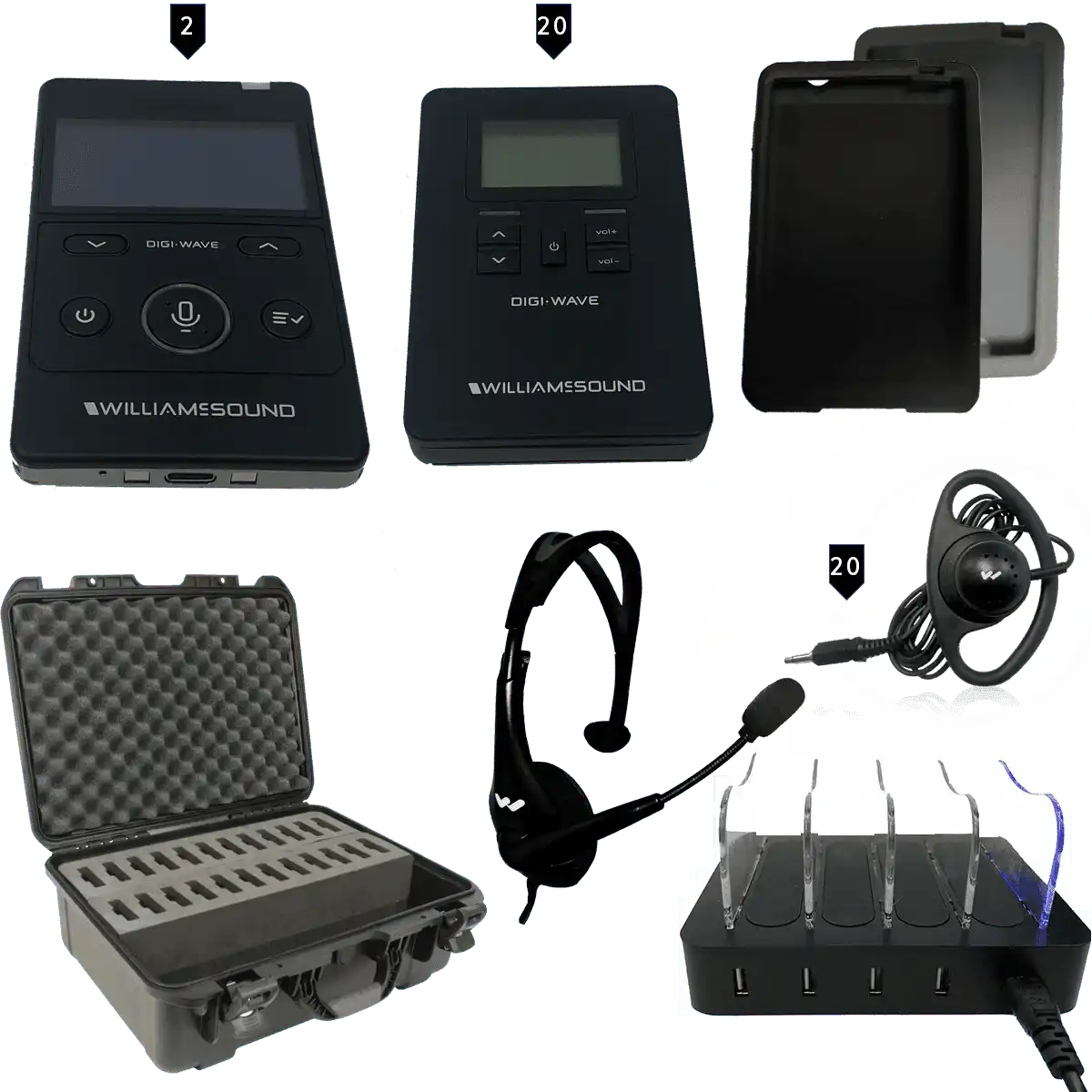 Williams Sounds DWS INT 3 400 Digi-Wave 400 Interpretation System Assistive Listening Williams AV