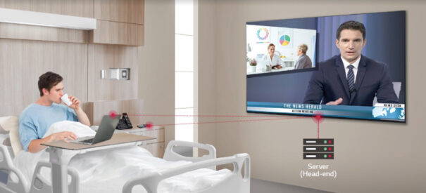 LG presents Large format 4K screen for hospitals.