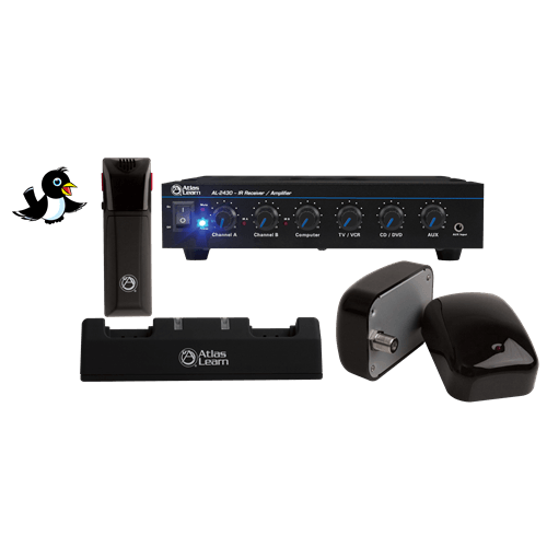 Atlas Sound MAGPIE1-2 Atlas Learn Single MAGPIE Wireless Mic and Dual IR Dome Kit