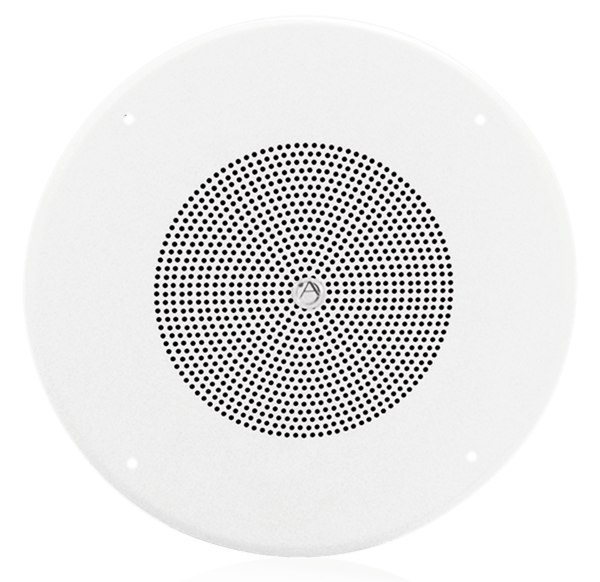 Atlas Sound FD72W 8" In-Ceiling Speaker with 4-Watt 25V/70V Transformer and 62-8 Baffle