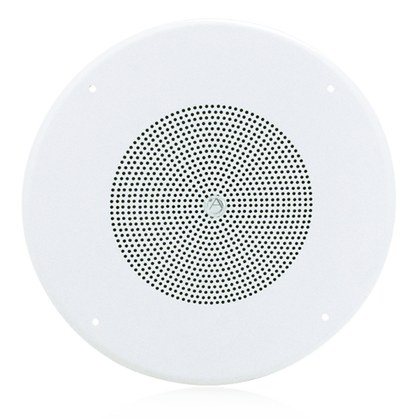 Atlas Sound GD87W 8" Coaxial In-Ceiling Loudspeaker with 70.7V 8-Watt Transformer and 62-8 Baffle