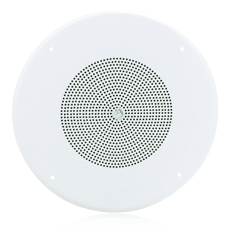 Atlas Sound GD87W 8" Coaxial In-Ceiling Loudspeaker with 70.7V 8-Watt Transformer and 62-8 Baffle