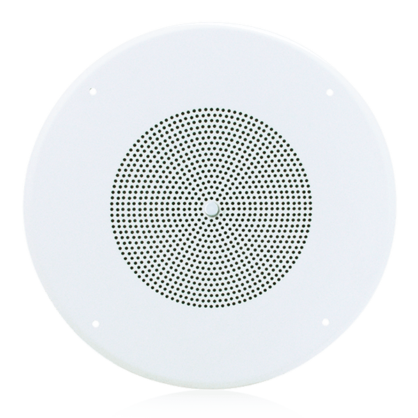 Atlas Sound SD72WV 8" Dual Cone In-Ceiling Speaker with 25V/70V 5-Watt Transformer and 62-8 Baffle with Volume Control