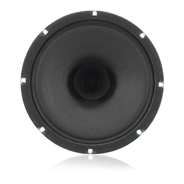 Atlas Sound C10AT25 8" Dual Cone In-Ceiling Speaker with 5-Watt 25V Transformer and 10oz Magnet (Pair, Black)