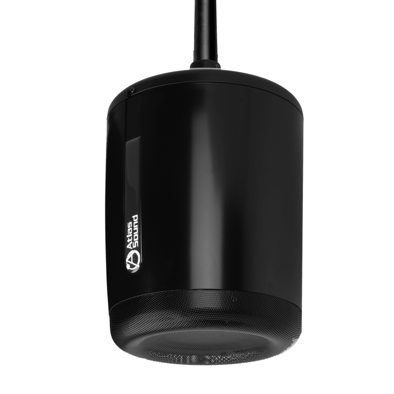 Atlas Sound PM4FA-B 4" 2-way Pendent Mount Speaker with 16-Watt 70.7V Transformer (Black)