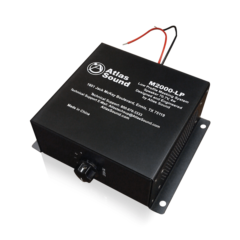 Atlas Sound M2000-LP Dual 2" x 4" Sound Masking Speaker System with 70V Transformer