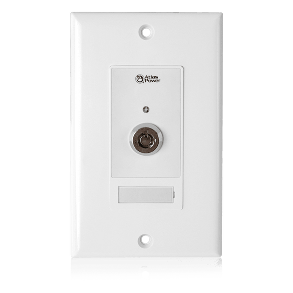 Atlas Sound WPD-KSWM Wall Plate Key Switch, Momentary Contact Closure