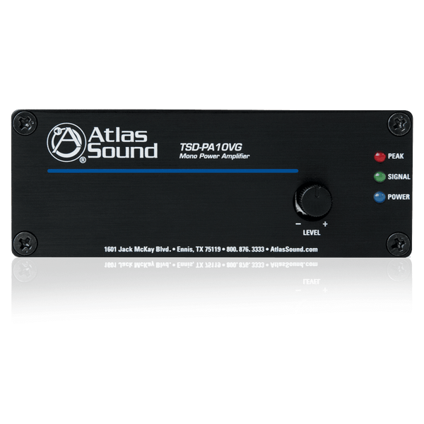 Atlas Sound TSD-PA10VG 10W Mono 4/25V/70.7V/100V Power Amplifier