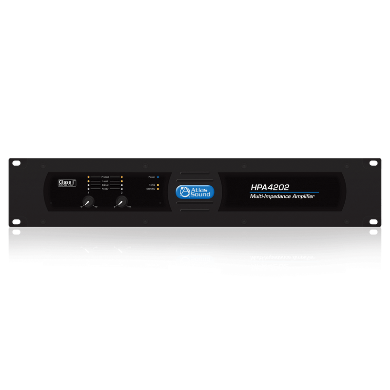 Atlas Sound HPA4202 Dual-Channel, 4800-Watt Commercial Amplifier