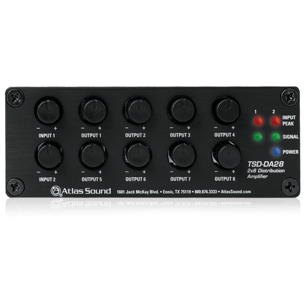 Atlas Sound TSD-DA28 2 x 8 Distribution Amplifier