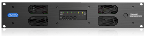 Atlas Sound DPA2402 – 2400-Watt Networkable Multi-Channel Power Amplifier with Optional Dante Network Audio Amplifier Atlas Sound