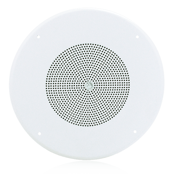 Atlas Sound DD87W-HC 8" In-Ceiling Coaxial Speaker with 70.7V 8-Watt Transformer, Baffle, and Hyfidrophobic™ Treatment Coating