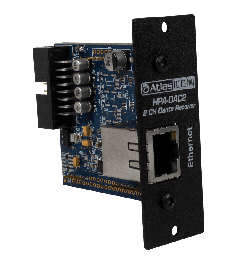 Atlas Sound HPA-DAC2 Two-Input Dante® Accessory Card for HPA Amplifiers