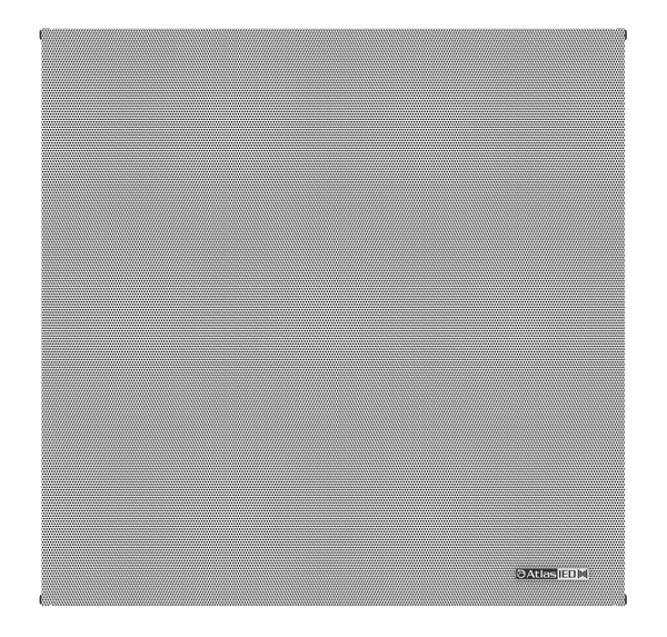 Atlas Sound IP-22SYSM PoE+ Indoor 2' x 2' Suspended Ceiling Mount IP Speaker with Talkback Microphone