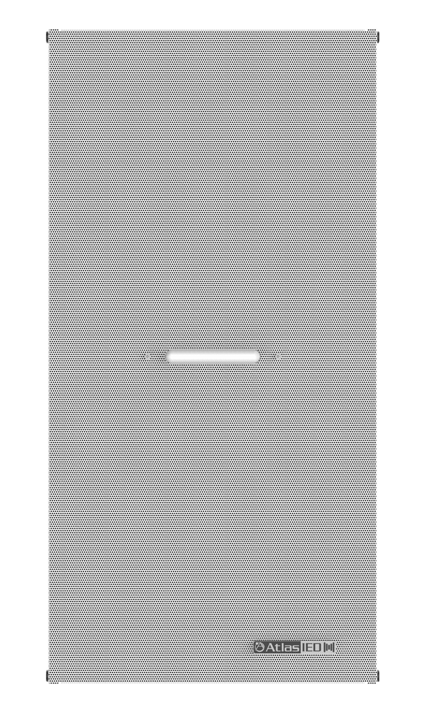 Atlas Sound IP-12SYSMF PoE+ Indoor 1' x 2' Suspended Ceiling Mount IP Speaker with Talkback Microphone and LED Flasher