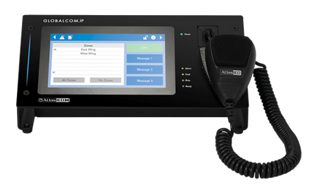 Atlas Sound IPCSDTOUCH-H – GLOBALCOM.IP Touch Screen Digital Communication Station with Handheld Mic Communication Station Atlas Sound