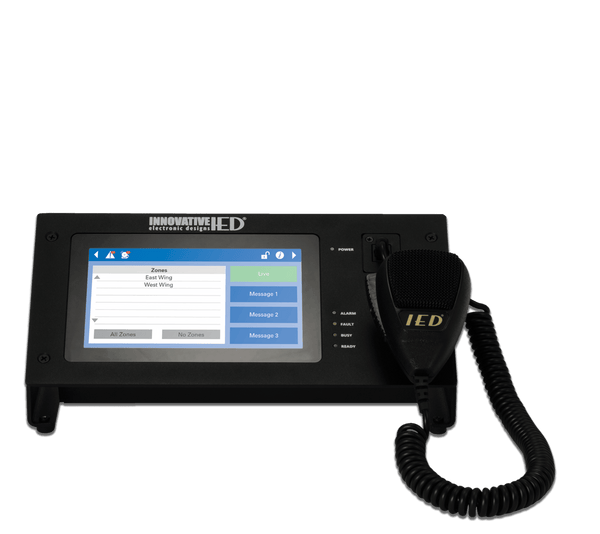 Atlas Sound IED550CS-H Touch Screen Digital Communication Station with CobraNet® Message Channels with Handheld Microphone