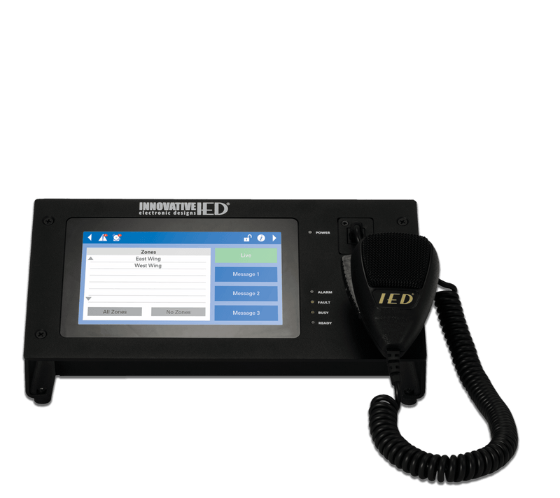 Atlas Sound IED550CS-H Touch Screen Digital Communication Station with CobraNet® Message Channels with Handheld Microphone