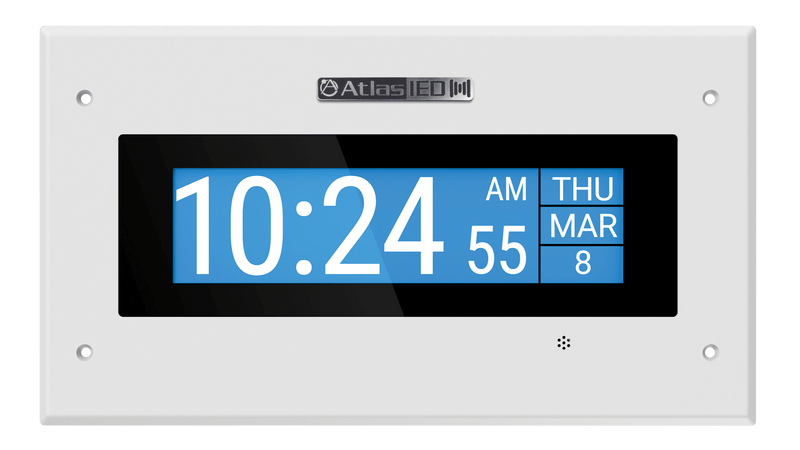 Atlas Sound IP-DM PoE+ Indoor Wall Mount LCD Endpoint with Talkback Microphone