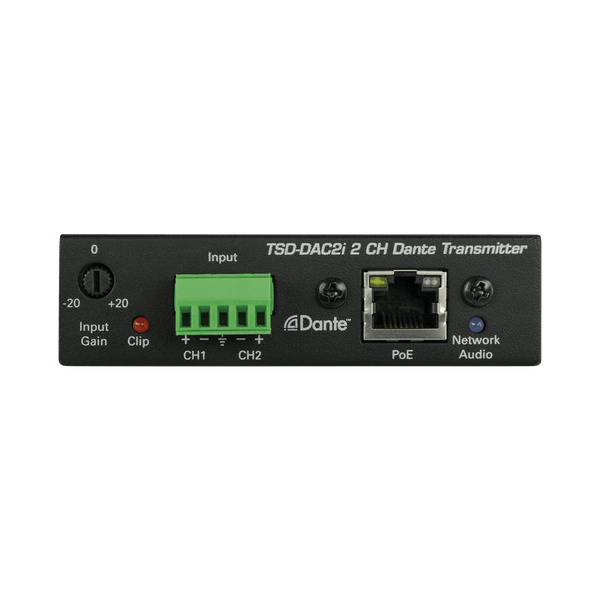 Atlas Sound TSD-DAC2I 2-Channel Balance Line Input to Dante® Interface