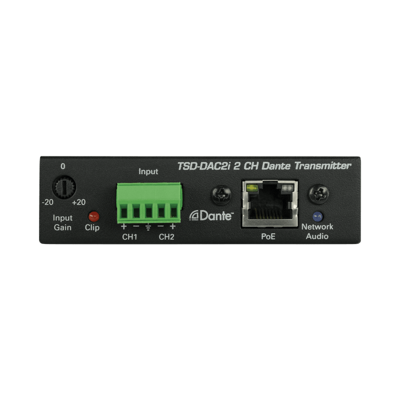Atlas Sound TSD-DAC2I 2-Channel Balance Line Input to Dante® Interface