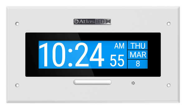 Atlas Sound IP-DMF PoE+ Indoor Wall Mount LCD Endpoint with Talkback Microphone and LED Flasher