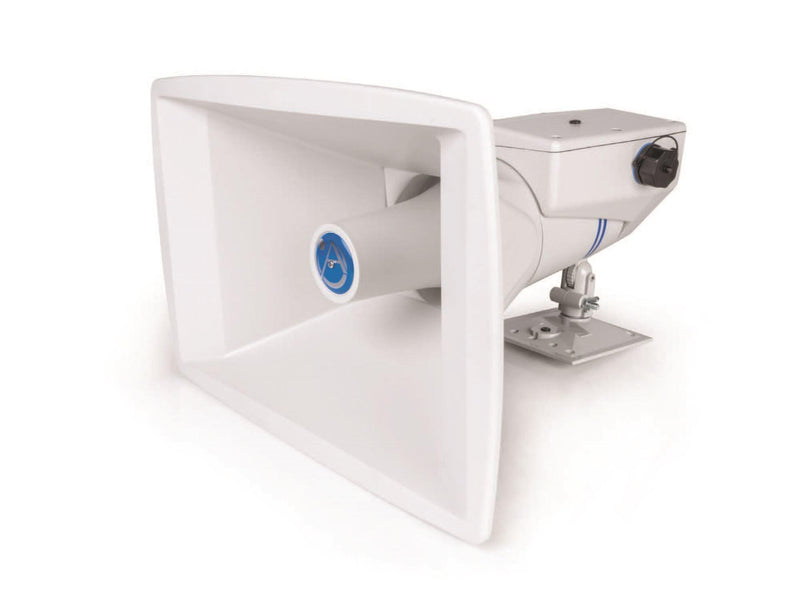 Atlas Sound IP-APX PoE+ Weather Resistant Constant Directivity IP Horn with Rotating Bell & Wall/ Pole Mount