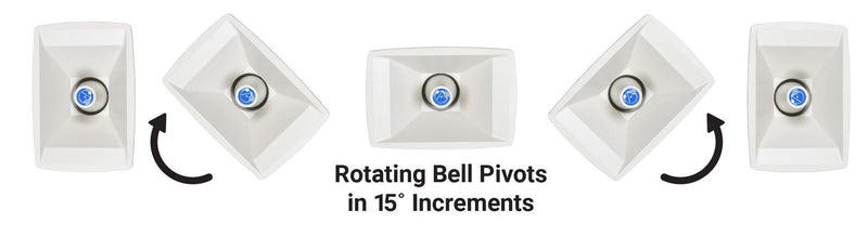 Atlas Sound IP-APX PoE+ Weather Resistant Constant Directivity IP Horn with Rotating Bell & Wall/ Pole Mount