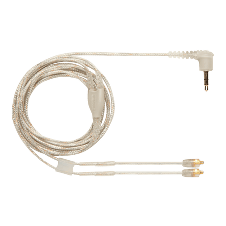 Shure EAC64CL Detachable Earphone Cable, 64" (Clear, sealable bag) Microphones Shure