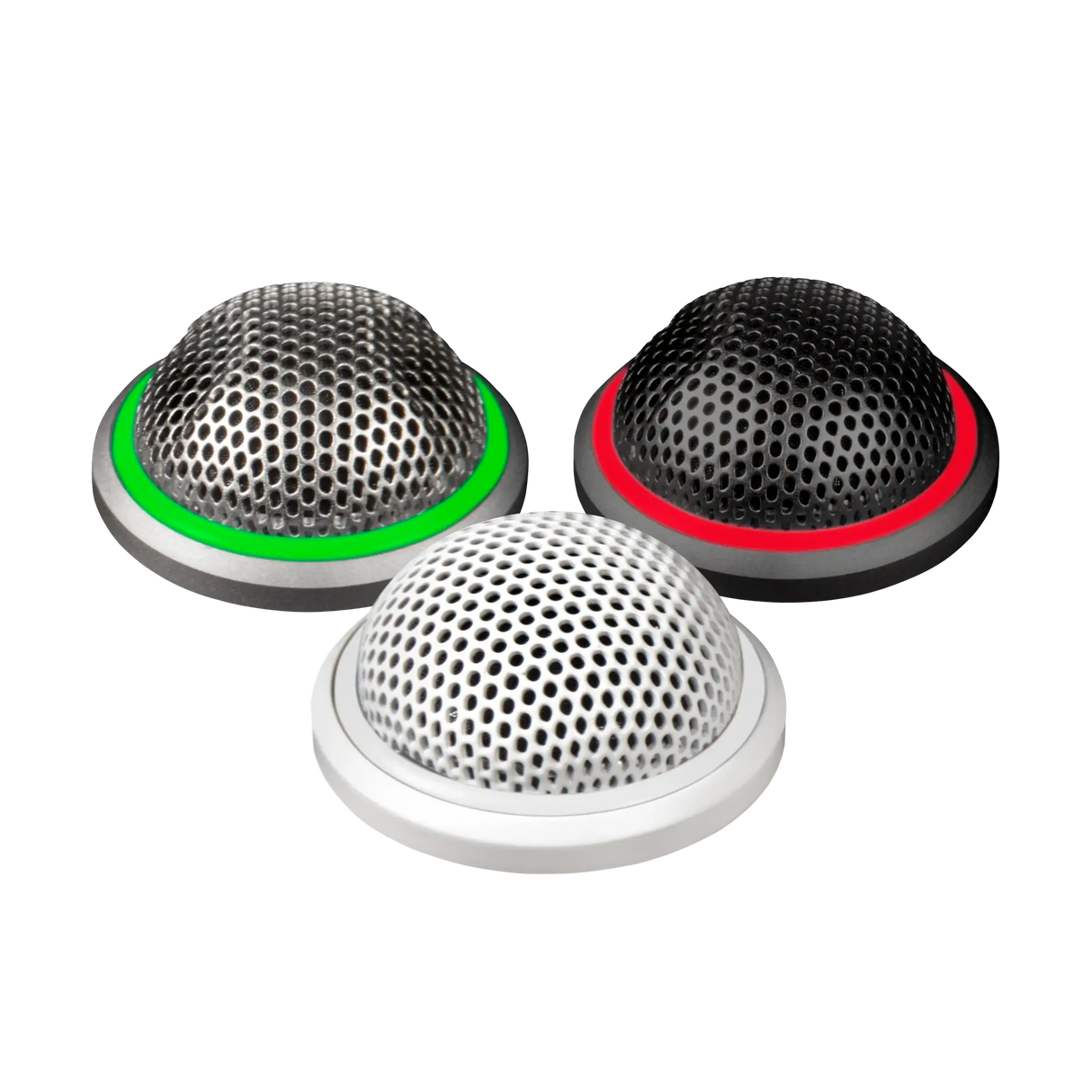 Shure MX395AL/BI-LED Microflex Low Profile Boundary Microphone (Brushed Aluminum, Bidirectional with LED) Microphones Shure