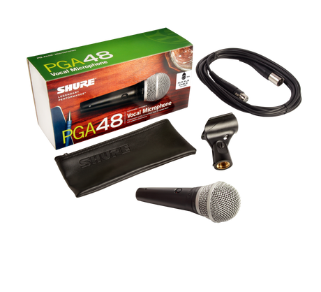 Shure PGA48-LC Cardioid dynamic vocal microphone - less cable Microphones Shure