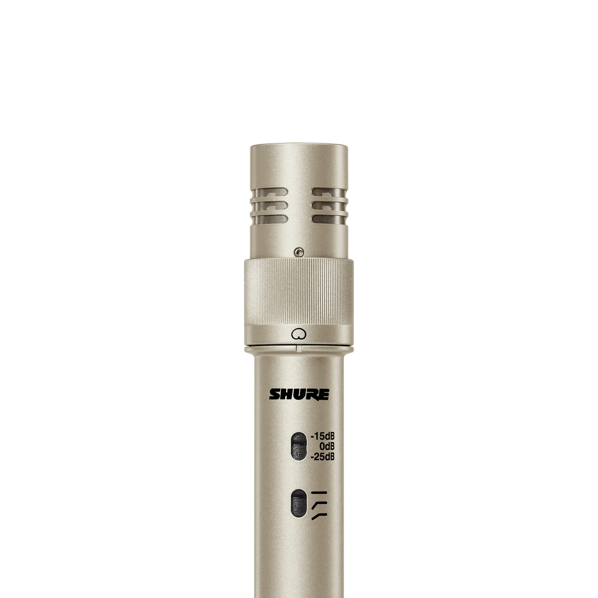 Shure KSM141/SL Dual-Pattern (Cardioid/Omnidirectional) Studio Condenser Microphone (Champagne), Foam Windscreen and Carrying Case Microphones Shure