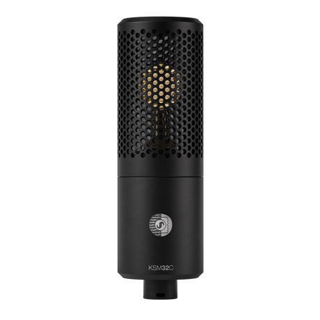 Shure KSM32/SL Cardioid Studio Condenser Microphone–Studio Model (Champagne), with A32SM and Aluminum Case Microphnes Shure