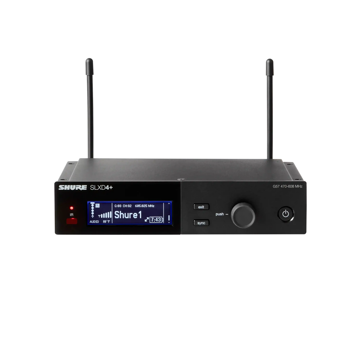 Shure SLXD14D Dual-Channel Digital Wireless Bodypack System with No Mics (J52: 558 to 602 + 614 to 616 MHz) - SLXD14D-J52 Microphones Shure