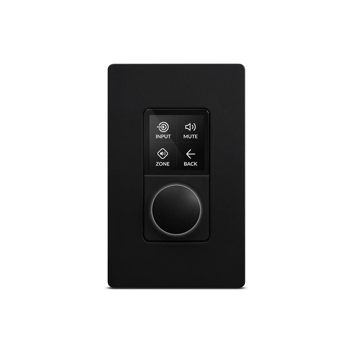 Blaze Audio Wall-M Multi-Zone PoE-Powered Wall-Controller (Black) - BGM-888-038 Audio Amplifiers Blaze Audio