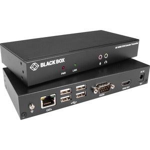 Black Box KVXLCH-100 KVM Extender CATx - 4K SH HDMI USB 2.0 Serial Audio Local Video