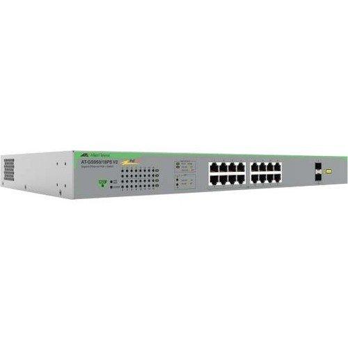 Allied Telesis AT-GS950/18PS V2-10 16PORT 1GB WEBSMART SWITCH 2SFP PORTS V2 GIGABIT WEBSMART SWITCH
