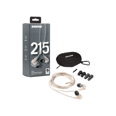 Shure SE215-CL-RIGHT – Right Replacement Earphone (Clear) Headphones Shure